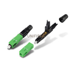 SC/APC FTTH Embedded Optical Fiber Connector Fast Quick Assembly For Drop Fiber Cable