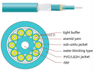 LSZH 2KM OM3 50/125 Multimode Fiber Optic Breakout Cable