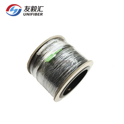 Outdoor FTTH SC/APC Pre Connectorized Flat Drop Cable G657a2 Bulk Fiber Optic Cable