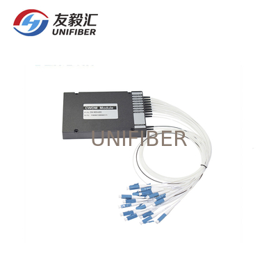 4/8/16 Channels CWDM Mux Demux Single Fiber ABS Module 900um Loose Tube LC/UPC
