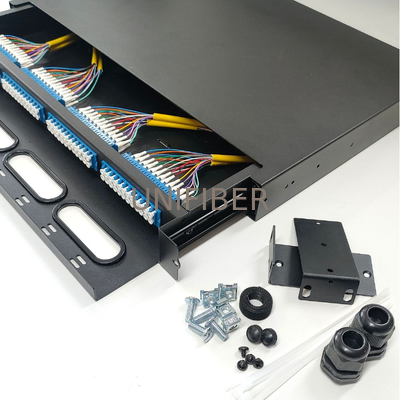 1U 19-inch 96 Ports LC Fiber Distribution Panel
