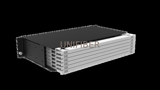 High Density Fiber Optic Distribution Patch Panel with Pre-Terminated Modular Tray
