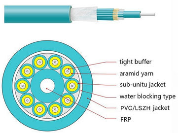 LSZH 2KM OM3 50/125 Multimode Fiber Optic Breakout Cable