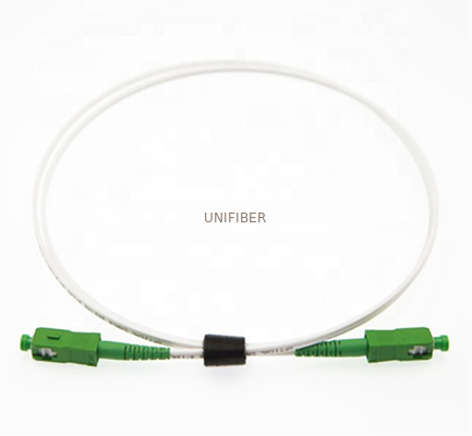 FTTH G657A2 Drop Cable Pigtail SC APC Ivory LSZH Jacket 50 80m
